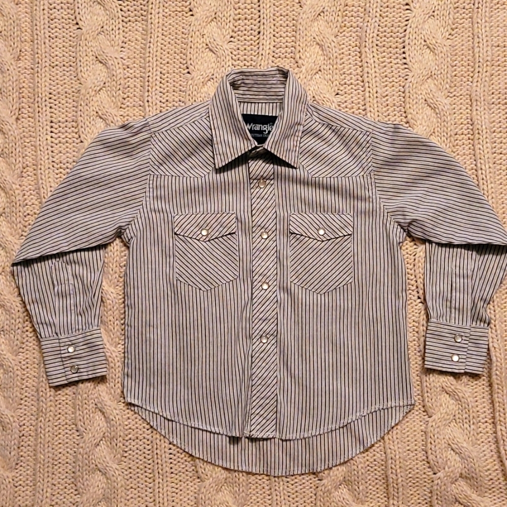 Wrangler pearl snap western shirt